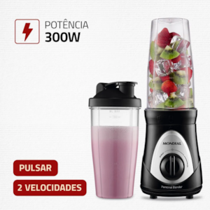Liquidificador Portátil Mondial DG-01 Preto 127V
