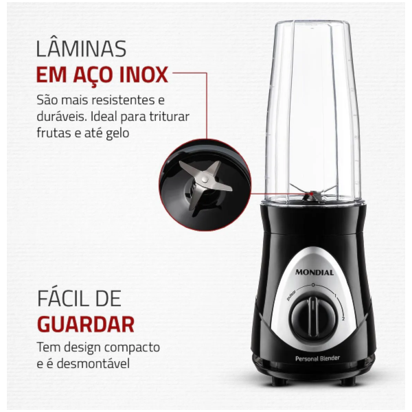 Liquidificador Portátil Mondial DG-01 Preto 127V-d7258353-f813-4811-b272-e96e31c85291