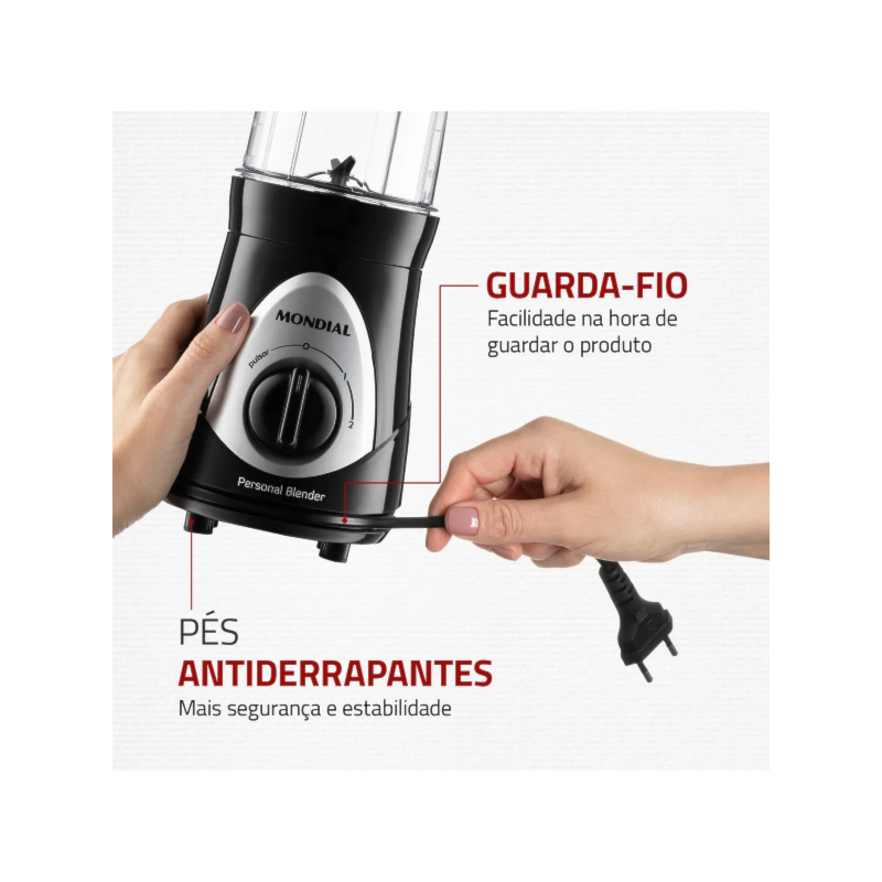 Liquidificador Portátil Mondial DG-01 Preto 127V-94cfac64-2dd1-44b0-985d-7ab96b10d33f