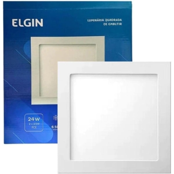 Luminaria Embutir Elgin 24W 6500K Quadrado-52fa9c48-5c46-4bce-8536-6774af80917c
