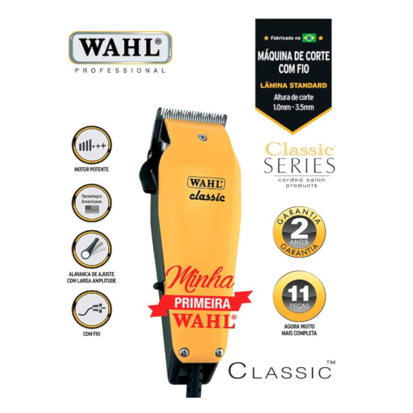 Máquina de Cortar Cabelo Wahl Classic 127V Amarelo-6a304fe4-eb6d-4350-a699-d7a05b3369da
