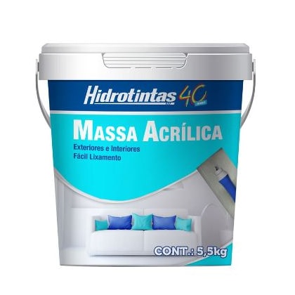 Massa Acrílica 5,5Kg Hidrotintas