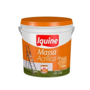 Massa Acrílica Iquine BD 25kg – Alta Resistência para Áreas Internas e Externas