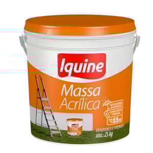 Massa Acrílica Iquine BD 25kg – Alta Resistência para Áreas Internas e Externas