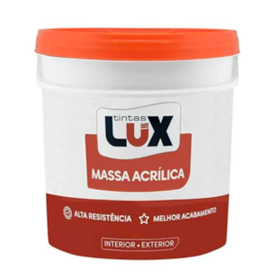 Massa Acrílica Tintas Lux 20Kg – Acabamento Liso e Preparação de Paredes