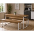 Mesa Com 2 Bancos Kappesberg Canela/Branca Brilho-e209fd70-7950-4cf0-a5ab-50b77d360778
