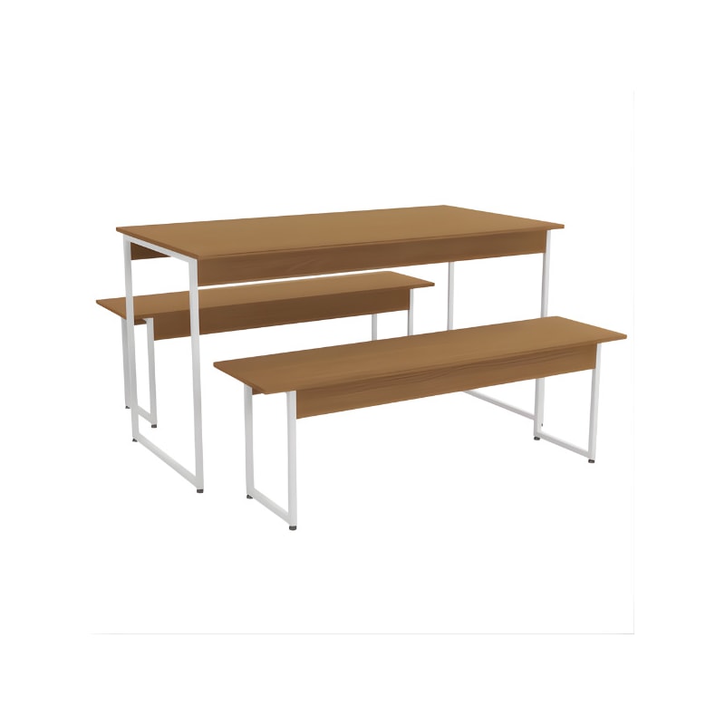 Mesa Com 2 Bancos Kappesberg Canela/Branca Brilho-9ba98248-8874-4057-a93c-0051659f4e6f