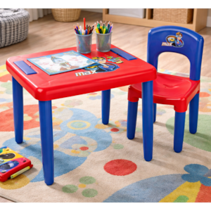 Mesa Infantil Magic Toys Max com Cadeira Azul e Vermelho