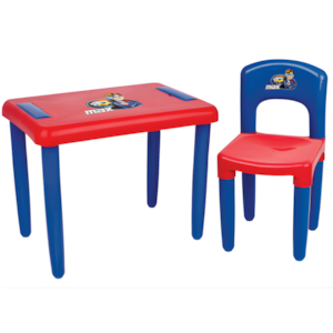 Mesa Infantil Magic Toys Max com Cadeira Azul e Vermelho
