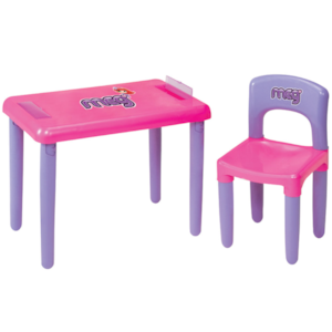 Mesa Infantil Magic Toys Meg com Cadeira Rosa