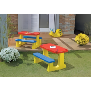 Mesa Infantil Tramontina Pic-Nic em Polipropileno Vermelho/Azul