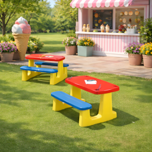 Mesa Infantil Tramontina Pic-Nic em Polipropileno Vermelho/Azul