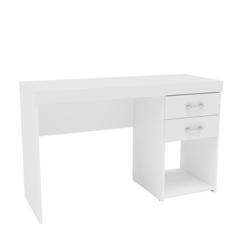 Mesa Para Computador Politorno Malta 2 Gavetas MDP Branco-b5bd1a95-4447-42c9-883d-6d5467f68213