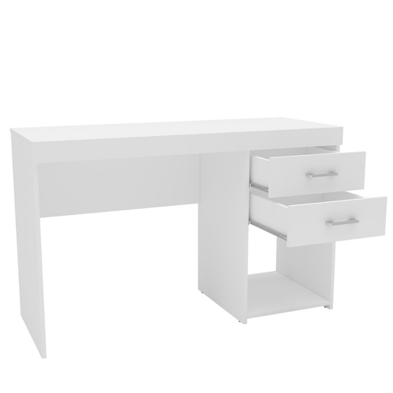Mesa Para Computador Politorno Malta 2 Gavetas MDP Branco-cbf867e2-a066-4af2-9d2b-2f6566faad80