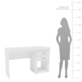 Mesa Para Computador Politorno Malta 2 Gavetas MDP Branco-4e1032f3-b471-46e6-a188-41fa4b30dde7