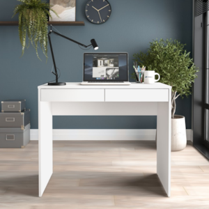 Mesa Para Computador Politorno Tijuca 2 Gavetas MDP Branco