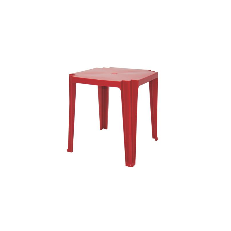 Mesa Plastica Tramontina Tambau Vermelha