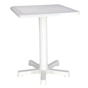 Mesa Tramontina Quadrada Itaparica Em Polipropileno Branco
