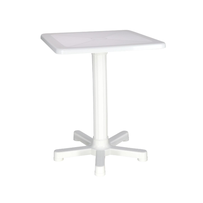 Mesa Tramontina Quadrada Itaparica Em Polipropileno Branco