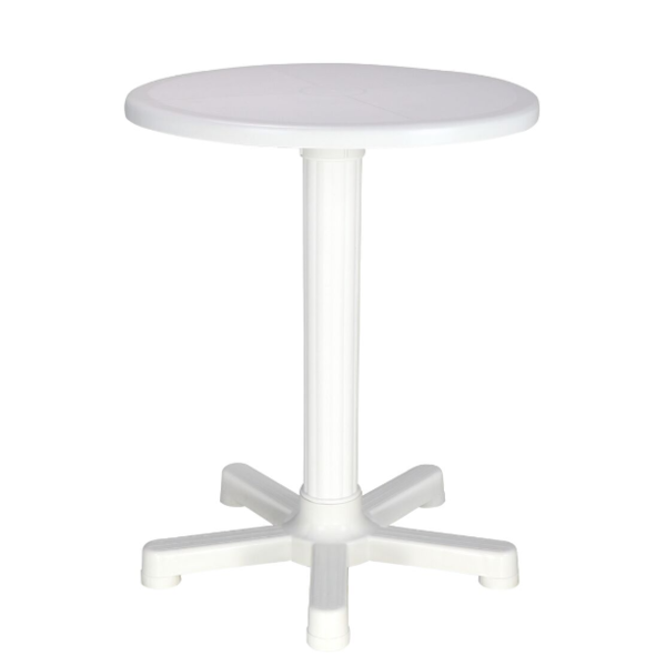 Mesa Tramontina Redonda Capri Em Polipropileno Branco-671ac654-19d0-4564-afba-6f17136edb65