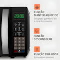 Micro Ondas Mondial 21L 127V/60HZ MO-01-21-B Preto-bae42480-263d-40aa-b42f-fcf18df53457