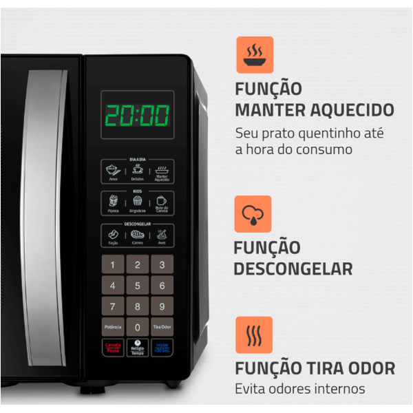 Micro Ondas Mondial 21L 127V/60HZ MO-01-21-B Preto-42783d4e-8c29-4f25-971b-7ea4f8b98705