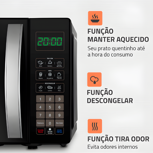 Micro Ondas Mondial 21L 127V/60HZ MO-01-21-B Preto-799c34a1-9eb6-457e-abe2-96adc730ec31