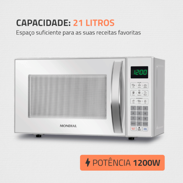 Micro-Ondas Mondial 21L 127V/60HZ MO-01-21-W Branco-06f0267f-8ee7-4cbd-ab7c-a6883b6fb101