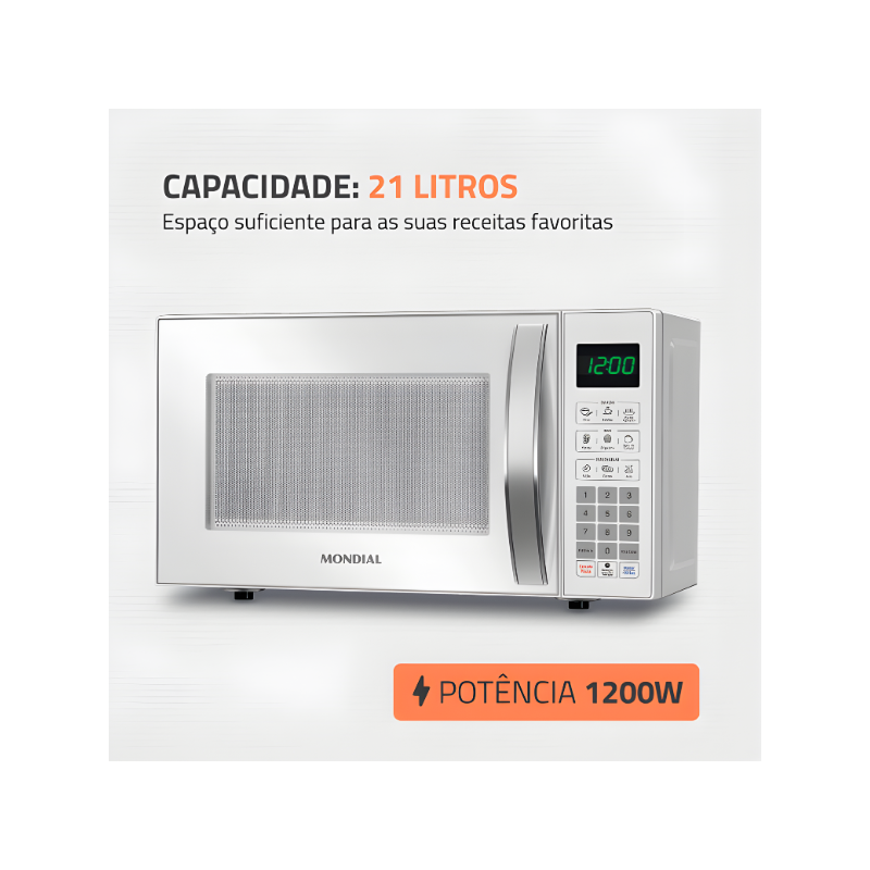Micro-Ondas Mondial 21L 127V/60HZ MO-01-21-W Branco-079deb71-8a2e-4799-b64f-621c7b4029b0