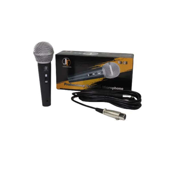 Microfone J&F com Fio Cabo FM-125 Preto-0e5f582a-10d7-422c-bffd-32f27673890b