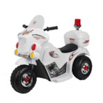 Mini Moto Eletrica Zippy Infantil 6V com Bau Branco