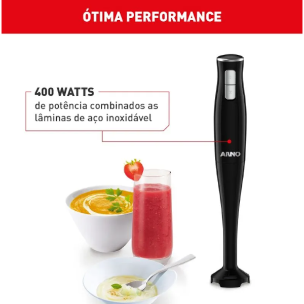 Mixer Portatil Arno Turbomix Pro 3 em 1 Inox com 400W e Copo Medidor 127V MX31 Preto-9d9fa273-d08c-42c5-aace-135c1b3bdc3b
