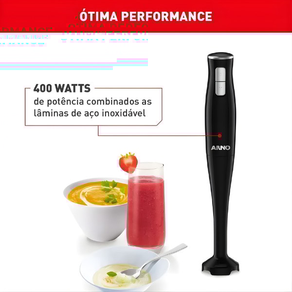 Mixer Portatil Arno Turbomix Pro 3 em 1 Inox com 400W e Copo Medidor 127V MX31 Preto-db5aefa9-b7b2-461c-a520-1a404c863db5