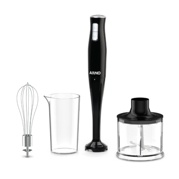 Mixer Portatil Arno Turbomix Pro 3 em 1 Inox com 400W e Copo Medidor 127V MX31 Preto-c6b0ec34-55b0-4692-b886-032e5a6b3eaa