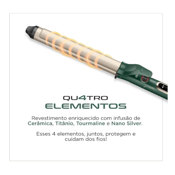 Modelador de Cachos Mondial By Juliette Bivolt MC-JU-02 Verde Oliva-e2902735-1de5-400d-9139-ffdf737fba6f