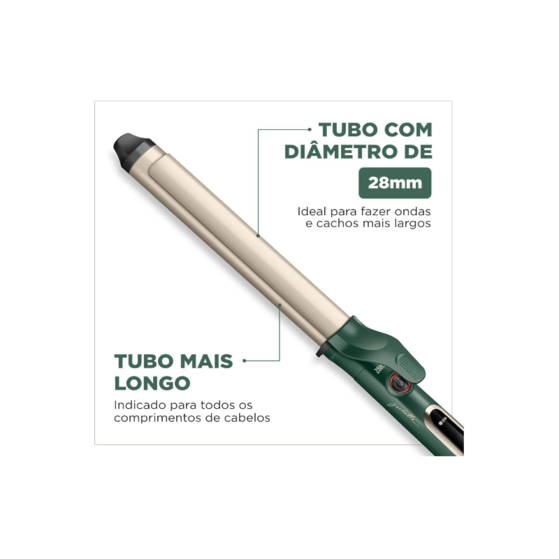 Modelador de Cachos Mondial By Juliette Bivolt MC-JU-02 Verde Oliva-cbc5a289-5564-4184-bbdb-056c3a089b83