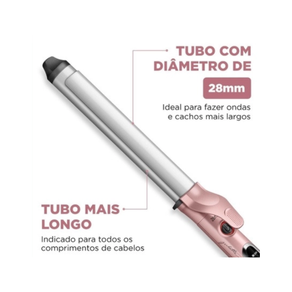 Modelador de Cachos Mondial By Juliette MC -JU-01 Bivolt Golden Rose-f736c7f6-6a5e-43bd-b0bc-dfae095d60bb