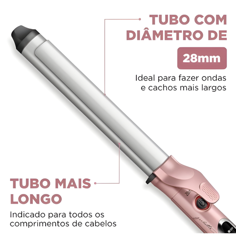 Modelador de Cachos Mondial By Juliette MC -JU-01 Bivolt Golden Rose-16a612b8-00db-4841-a736-e4487a7b1002