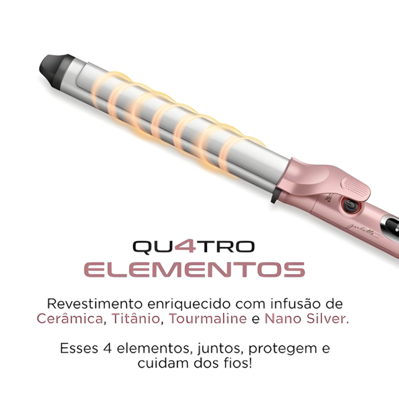 Modelador de Cachos Mondial By Juliette MC -JU-01 Bivolt Golden Rose-ef03baf9-93a9-4001-9181-da75776a0631