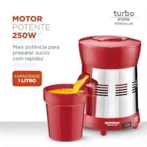 Mondial E-24 Turbo Premium 250W Vermelho