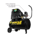 Motocompressor Schulz de Ar Portátil Pistão CSI6,6 Pratiko 20L com Motor Monofásico Aberto 1,5CV, 127V, 2 Polos, 60Hz Modelo Industrial (MI)-0a687fa3-23de-4316-95f5-51c59e83cdb8