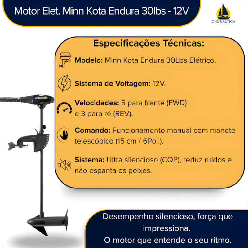 Motor Eletrico Minn Kota Endura C2 30LBS Com Meter Haste 76CM 12V-d10712c8-d28d-4f6e-9d94-c5cc85138d1f