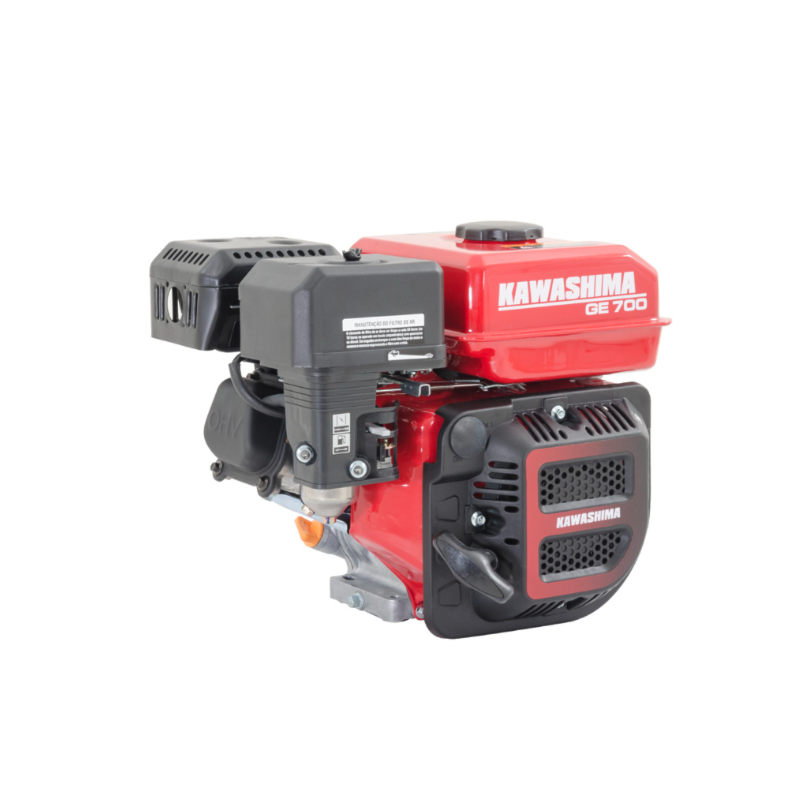 Motor Estacionario Horizontal Kawashima GE700 7,0HP -STD a Gasolina com Partida Manual