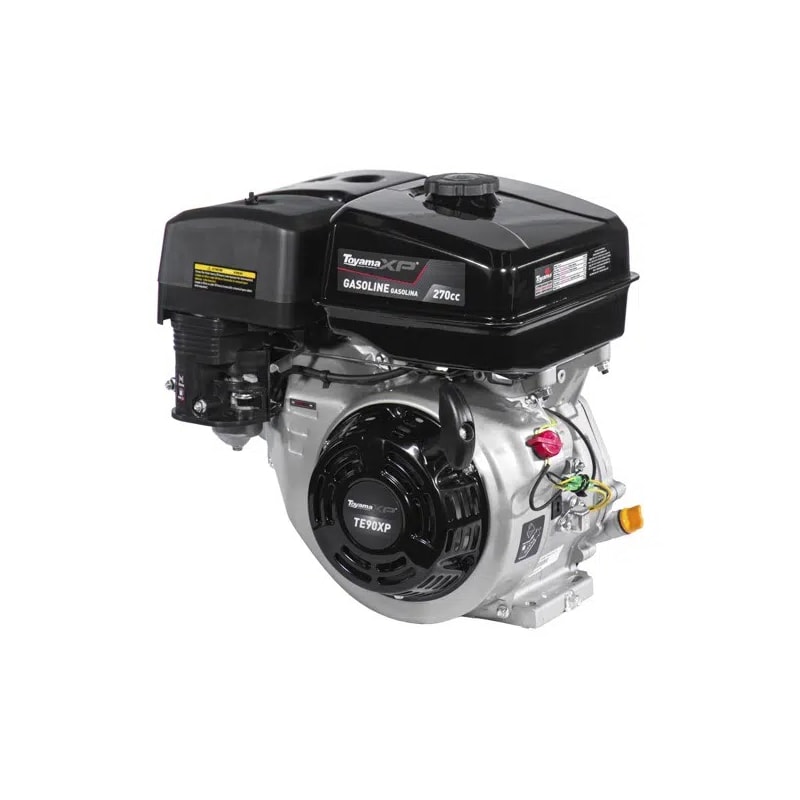 Motor Toyama A Gaolina TE90-XP, 4T, Multiuso, 9HP Max, 270CC, Partida Manual, com Sensor de Oleo