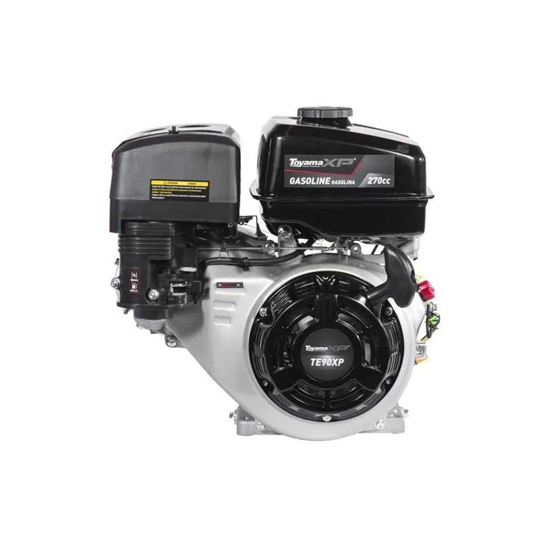 Motor Toyama A Gaolina TE90-XP, 4T, Multiuso, 9HP Max, 270CC, Partida Manual, com Sensor de Oleo