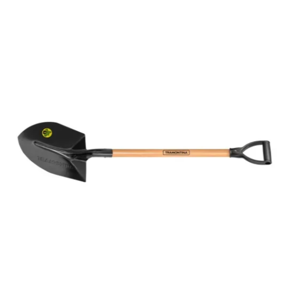 Pa de Bico Tramontina Metalica 459/30, com Cabo de Madeira de 71cm e com Empunhadura Plastica-f50e6860-d2b3-4a3b-a84b-e6284618ddda