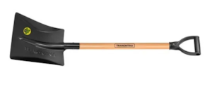 Pa Tramontina Quadrada Metalica 464/30, com Cabo de Madeira de 71cm e com Empunhadura Plastica