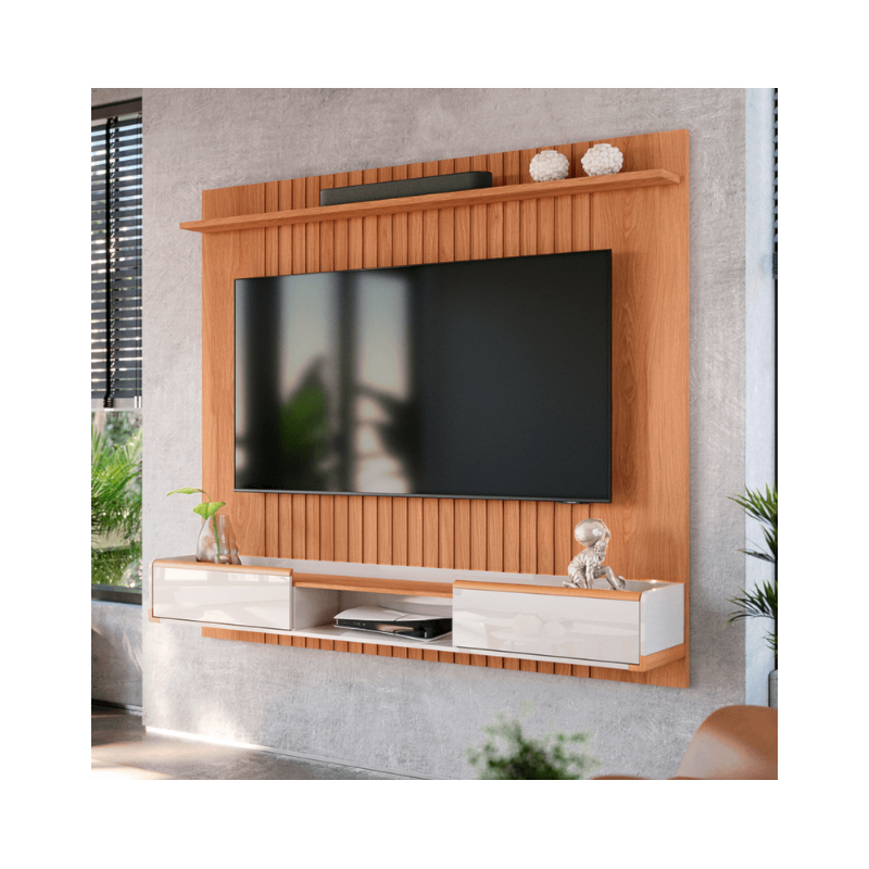 Painel Atlas+Bancada Suspensa Atlas Lukaliam 1.83 para Tv ate 75