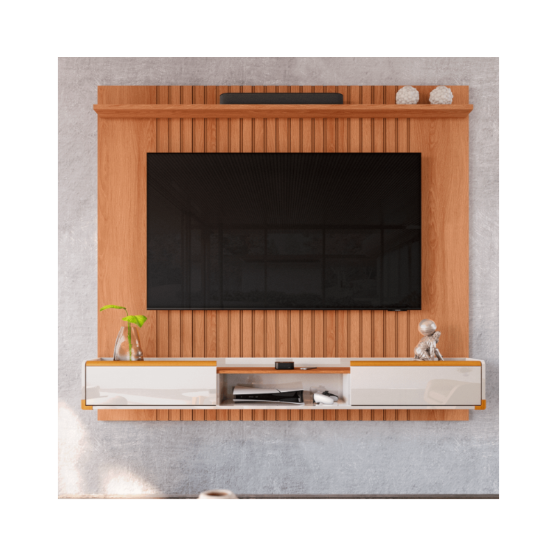 Painel Atlas+Bancada Suspensa Atlas Lukaliam 1.83 para Tv ate 75