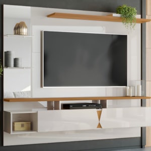 Painel Lukaliam Intense 55 Pol. Off White/Damasco
